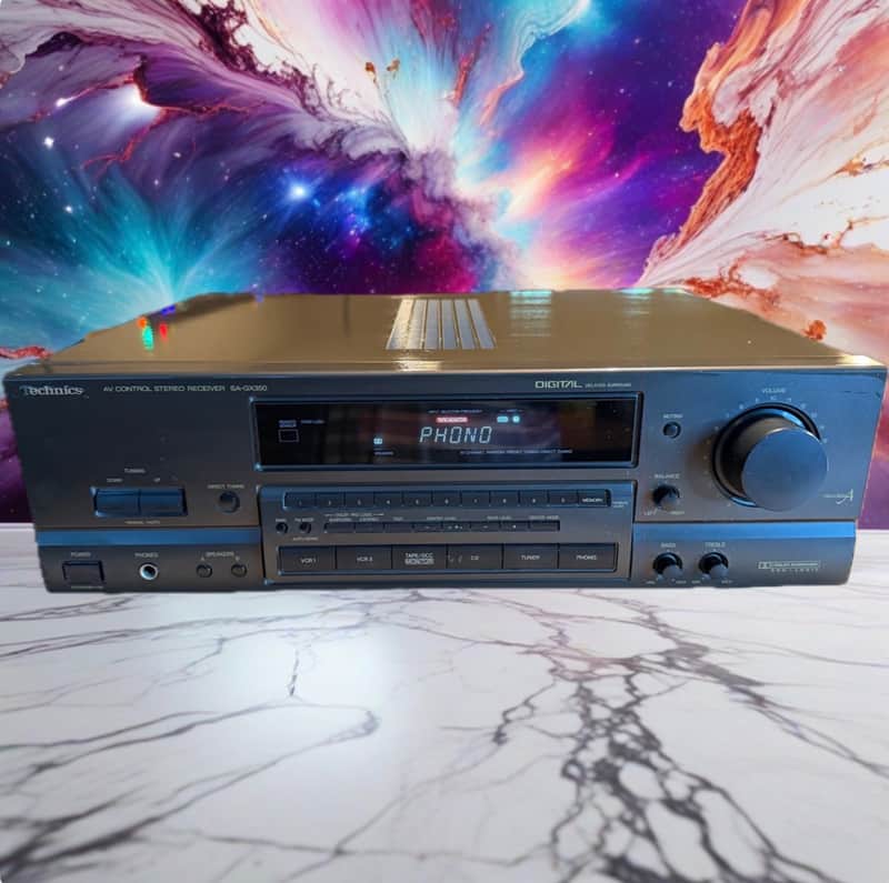 Technics SA-GX350 AV Control Stereo Class A Digital Delayed Freshly Service Rare image 1