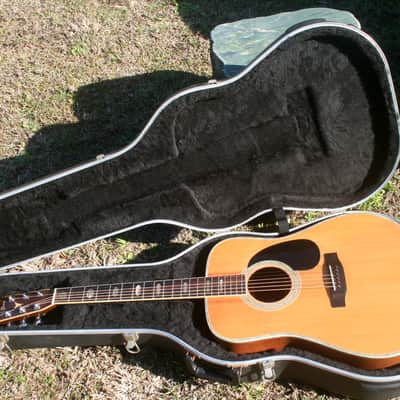 1975 Yairi YW-600 Dreadnought Guitar New Jacaranda Natural+Vintage Flight Case image 1
