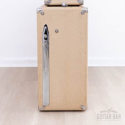 1963 Fender Showman Blonde Brown Panel Vintage Piggyback Tube Amp 1x15 Tone Ring w/ JBL D130F image 6