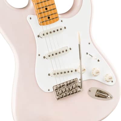 Squier Classic Vibe 50’s Stratocaster Electric Guitar in White Blonde image 2