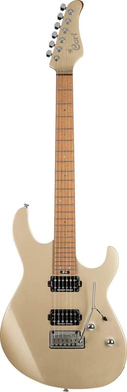 Cort G300PROMGD G Series 300 Pro Double Cutaway Electric Guitar. Metallic Gold image 1