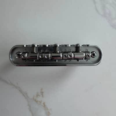 The Overpass “Classic” Fender Jazzmaster / Jaguar Offset Bridge with Chrome Plated Brass Saddles image 5