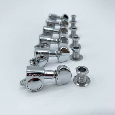 Chrome Grover Guitar 6R Machine Heads Tuning Pegs Keys image 5