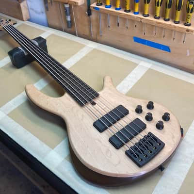 Overwater Progress Series IV Custom 5 String Fretless image 14