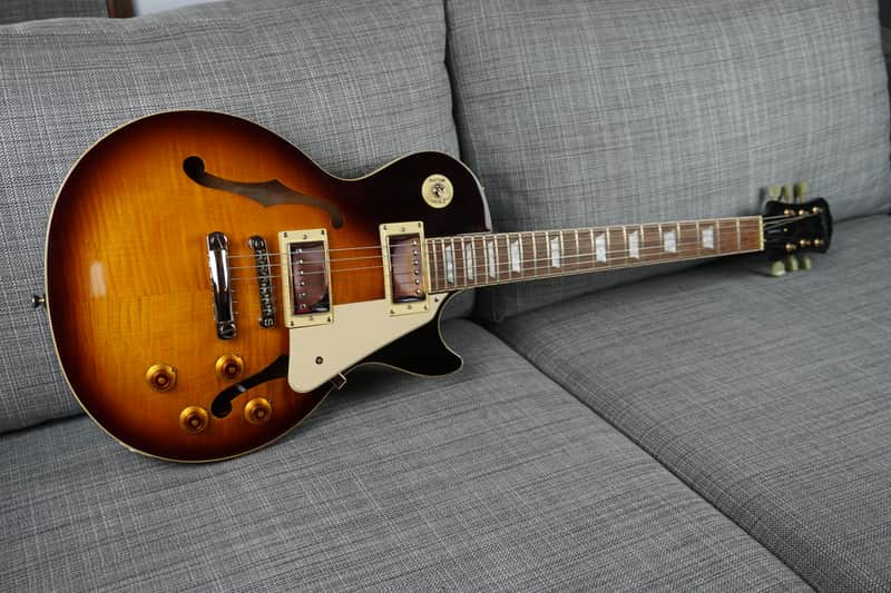Epiphone Gibson Les Paul ES Hollow Body 1999 Dark Burst Rare Finish Solid image 1