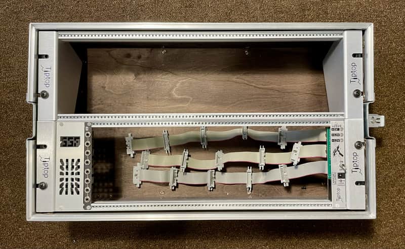 Black Market Modular 6U Bento Box 19" Eurorack Modular Roadcase + Tiptop uZeus + Lots of patch cables image 1