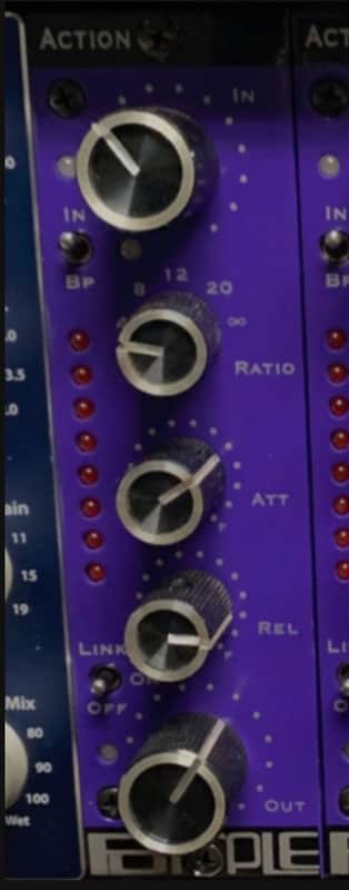 2 of 2 - Purple Audio Action 1176 style 500 Series FET Compressor image 1