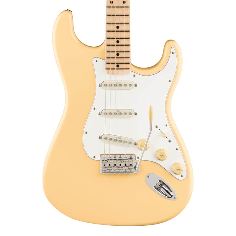 Used Fender Yngwie Malmsteen Stratocaster - Vintage White w/ Maple FB image 1