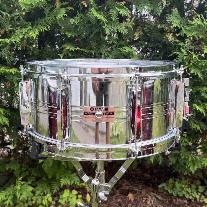 Yamaha 14x6.5 7000 Seamless Steel Snare Drum Sensitive Vintage Made in Japan Tour Custom SD765MA image 1