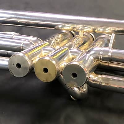 King SB12 System Blue Marching Trumpet Silver-Plated image 8