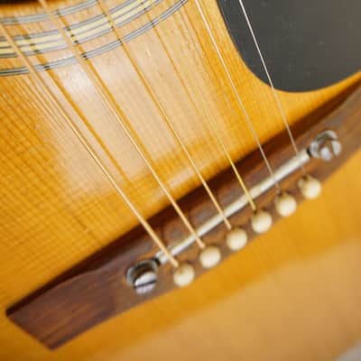 Vintage 1970s Penco A-6 Natural 000 Acoustic Guitar Hoshino Gakki MIJ image 12