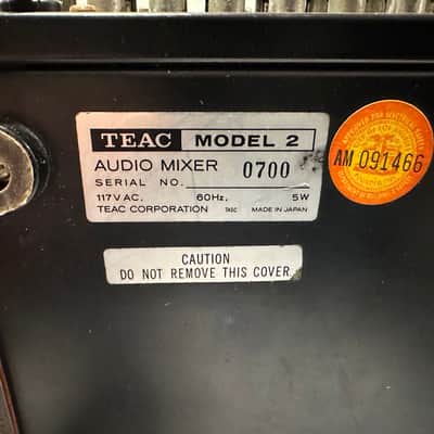 TEAC Model 2 - 1970s mixer - like new face plate and operation manual included see pics image 15