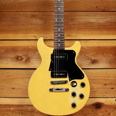 GIBSON 2007 LES PAUL Special Double Cut Cutaway Worn Faded TV Yellow P90 71392 image 3