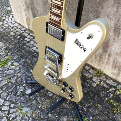 🎸 GIBSON FIREBIRD / ELLIOT EASTON TIKIBIRD / 2013 / gold mist poly / limited edition / incl. OHSC image 3