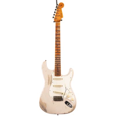 Fender 2024 Custom Shop LTD Red Hot Stratocaster Super Heavy Relic Aged Dirty White Blonde (462) USED image 8