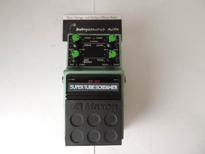 1980's Maxon ST-01 Super Tube Screamer Overdrive Effects Pedal Vintage and Rare image 1