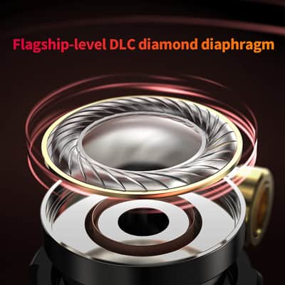 FiiO FD3 PRO Earphones in-Ear Earbuds High Resolution 1DD Deep Bass Detachable MMCX Connector with 2.5/3.5/4.4mm Plugs DLC Black image 4