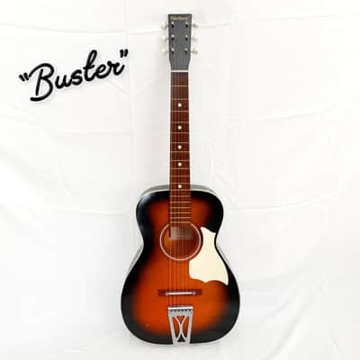 Harmony Stella Parlor Guitar (1950s, Two-Tone Sunburst) | Reverb