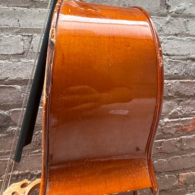 Palatino VC-450 1/2 Size Handcrafted Cello w/ Gig Bag – Repaired Cracks – Used Good image 22