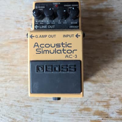 Boss AC-3 Acoustic Simulator (Dark Gray Label) 2006 - Present - Yellow image 1