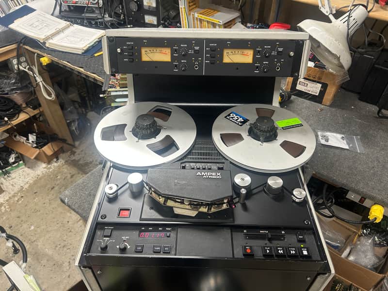 Ampex ATR-800 3 speed 2 track 10.5" Pro mastering reel to reel tape deck. SERVICED! image 1
