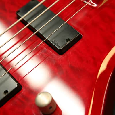 Ibanez BTB400QM - 2003 - Transparent Red - Made in Korea image 19