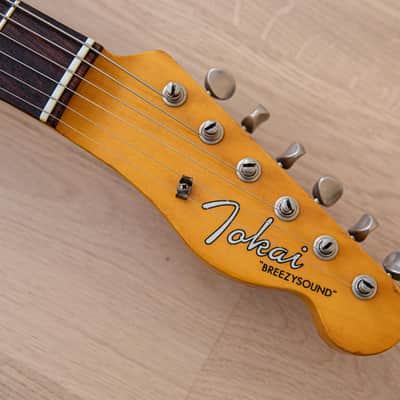1980s Tokai Breezysound Model TE50-BLR T-Style Vintage Electric Guitar Butterscotch Japan w/ Case image 4