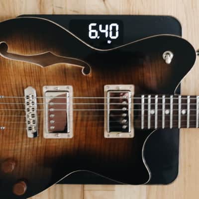 Luxe Procella - Tobacco Burst - Premium Handcrafted Semi-hollow Offset Guitar w/ Lambertones Pickups image 17