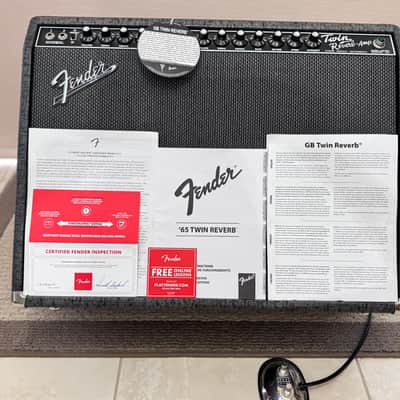 Fender GB Twin Reverb George Benson Signature 2-Channel 85-Watt 2x12" Guitar Combo 2016 - Present - Gray image 11