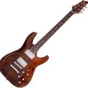 Schecter 640 C-1 Electric Acoustic Cat's Eye 6 String Semi-Hollowbody Electric Guitar - Tigers Eye