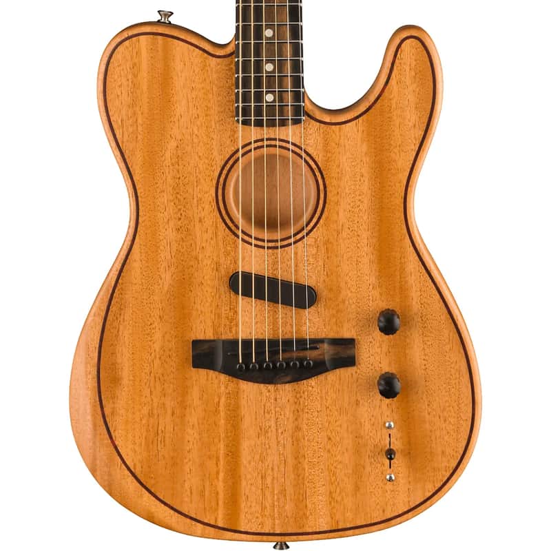 Fender American Acoustasonic Telecaster All-Mahogany | Reverb