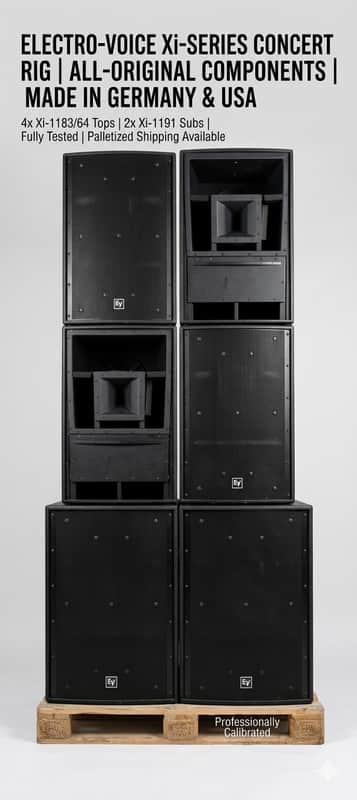 Electro-Voice Xi-Series Concert System | 4x Xi-1183/64 + 2x Xi-1191 Sub | All Original Components image 1
