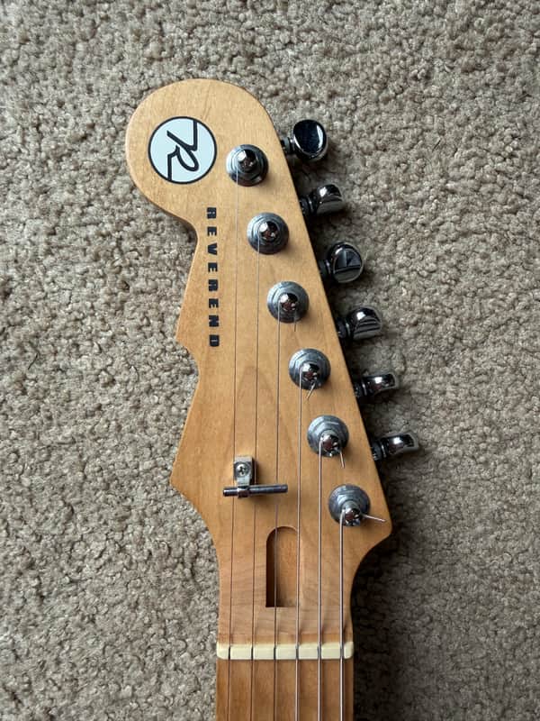 Reverend Double Agent W with Roasted Maple Neck Left-Handed 2010s - Midnight Black