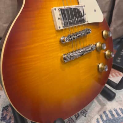 Epiphone "Inspired by Gibson Custom" '59 Les Paul Standard - Washed Cherry Sunburst image 8