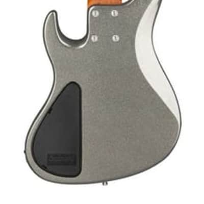 Sadowsky MetroExpress 5-String 24-Fret Modern Bass Roasted Maple Fingerboard 5-String Solid Silver Metallic High Polish image 9