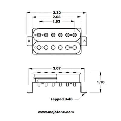 Mojotone 59 Clone Vintage PAF Low Output Humbucker Set / Wax Potted / Reverb Exclusive! image 2