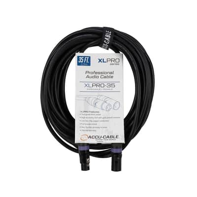 (2) American DJ ADJ XLPRO-35 35 Foot 3-Pin XLR Male to XLR Female Audio Cables image 2