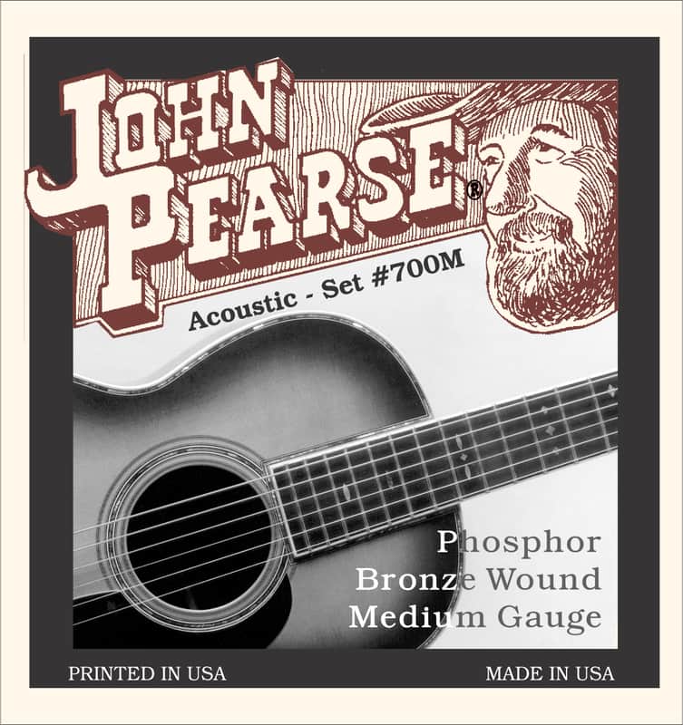 John Pearse #700M PH Bronze Medium Acoustic Guitar Strings image 1