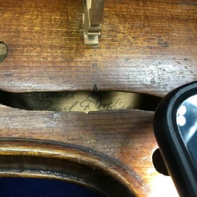 Vintage Paul F Kissner 1923 Rebuilt "Fancy" Violin (4/4) Full Size w/ Case image 13