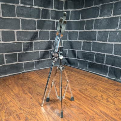 Ludwig Vintage Black and White Badge Snare Drum Stand - Chrome image 1