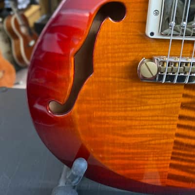 Paul Reed Smith S2 Singlecut Semi Hollow 2020 Dark Cherry Sunburst image 4