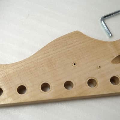Guitar Neck NEW Style Headstock 25.5" Scale 22 Fret Maple Rosewood It's a Nice One image 3