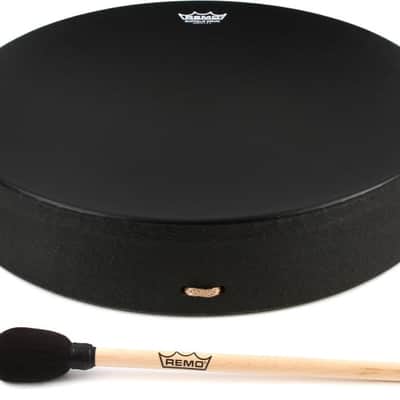 Remo Bahia Bass Buffalo Drum - 16-inch - Black Earth image 1