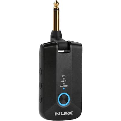 NuX MP-3 Mighty Plug Pro Headphone Amp with Built-in Bluetooth for Electric Guitars and Bass Guitars, Black image 1