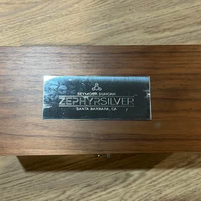Seymour Duncan Zephyr Silver Humbucker Set 11109-03-B Black 2012 w/ Original Wood Box image 9