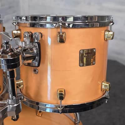 Used Yamaha Maple Custom Drum Set Natural Gloss w/Gold Hardware MIJ - Very Good image 3