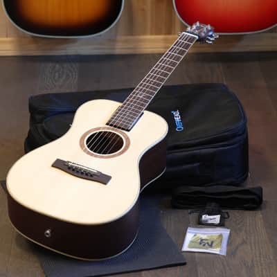 Journey Instruments OF410N Solid Sitka & Mahogany Collapsible Travel Guitar Natural + OGB image 1