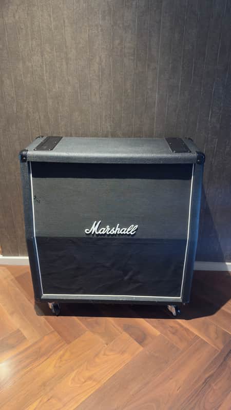 Marshall 1960A 4x12" Angled Cabinet (1978-1979) with G12M Blackbacks T1221 Kurt Mueller 1777 Cones image 1