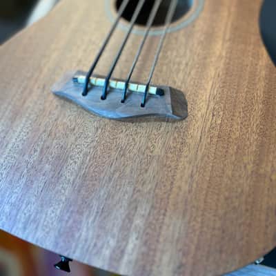 Gold Tone M-Bass/FL Micro 23" Scale Fretless Acoustic/Electric Bass Natural image 4