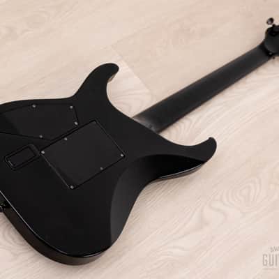 1995 ESP Custom Shop Horizon-Custom SSH Superstrat Black Satin w/ Floyd Rose, Case image 14